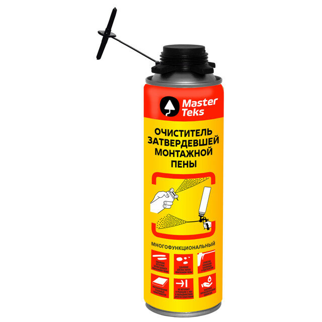 Очиститель затвердевшей пены MASTERTEKS 500мл арт.9412212