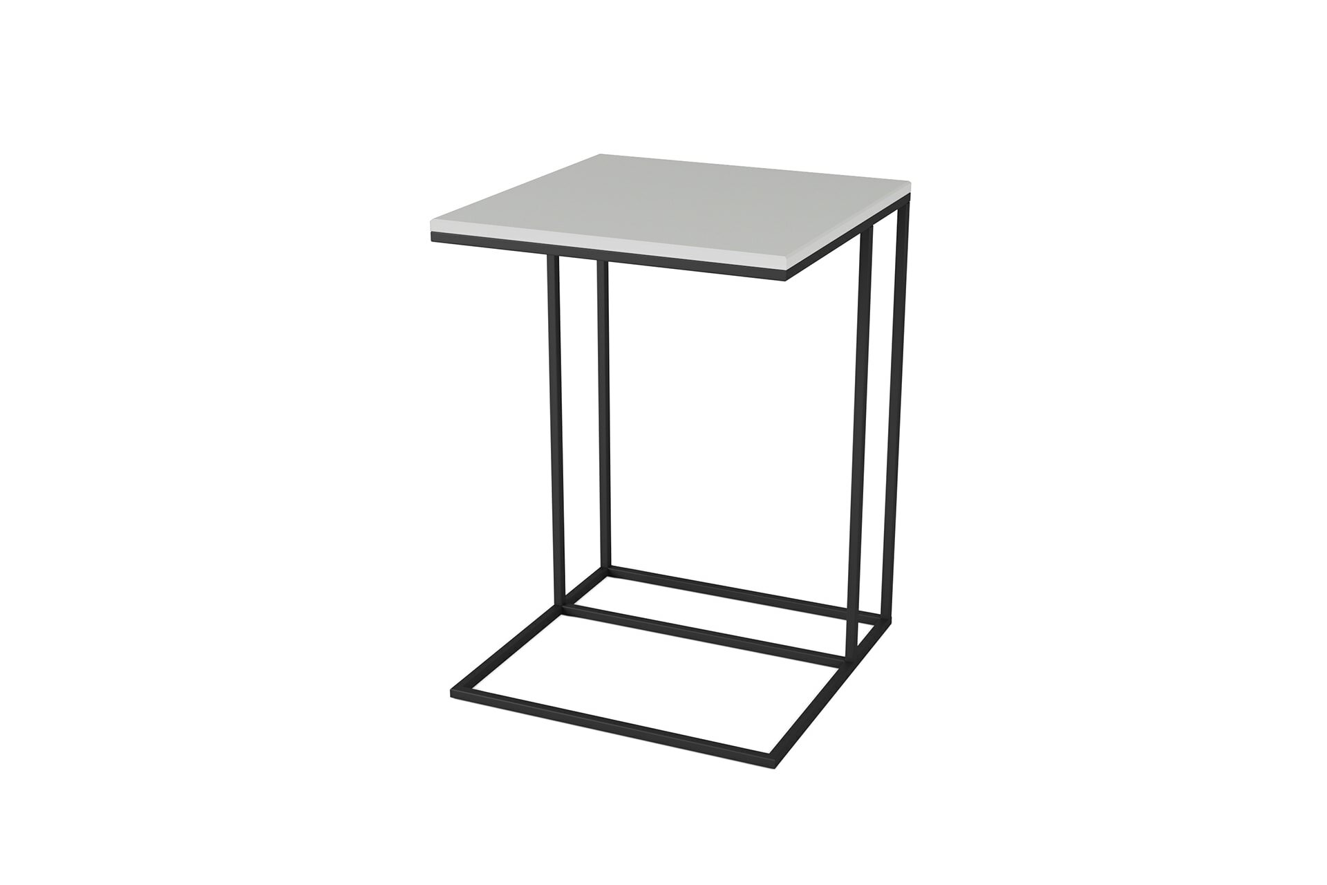 Стол Хайгрет Sheffilton белый металл и дерево прямоугольная столешница прямоугольное основание