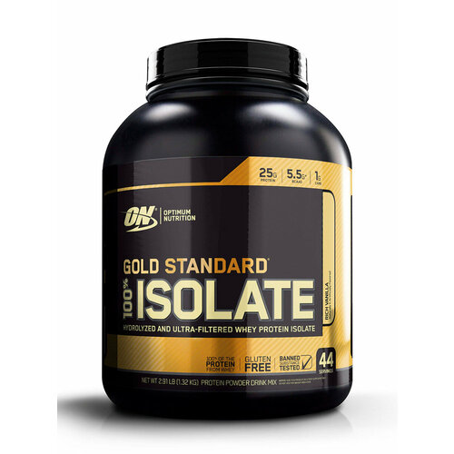Протеин Optimum Nutrition 100% Isolate Gold Standard, 1320 гр., ваниль