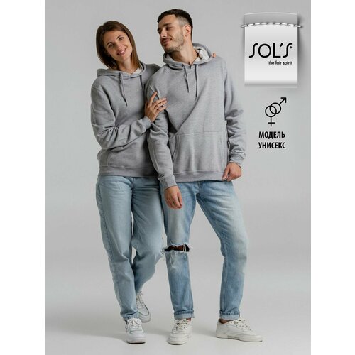 фото Толстовка sol's, размер 4xl, , серый