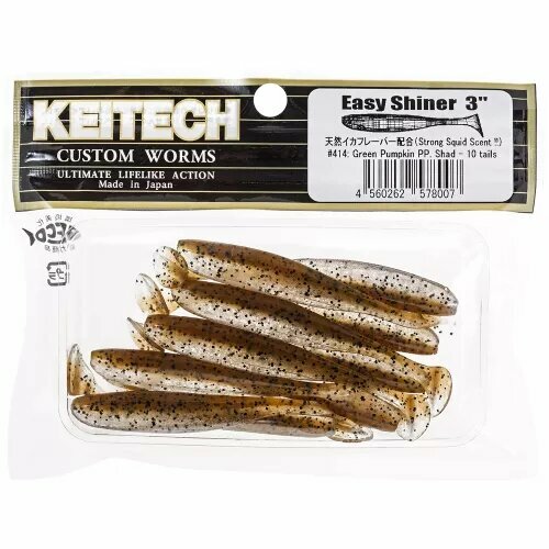 Силиконовая приманка Keitech Easy Shiner 2 #414 5см. 12шт.