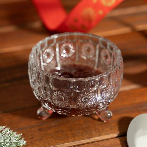 Джемница розеточка для варенья сгущенки стекло OKitchen 75х55 см 319₽