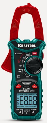 Изображение товара KRAFTOOL KC-300DC Цифровые токовые клещи (59830)