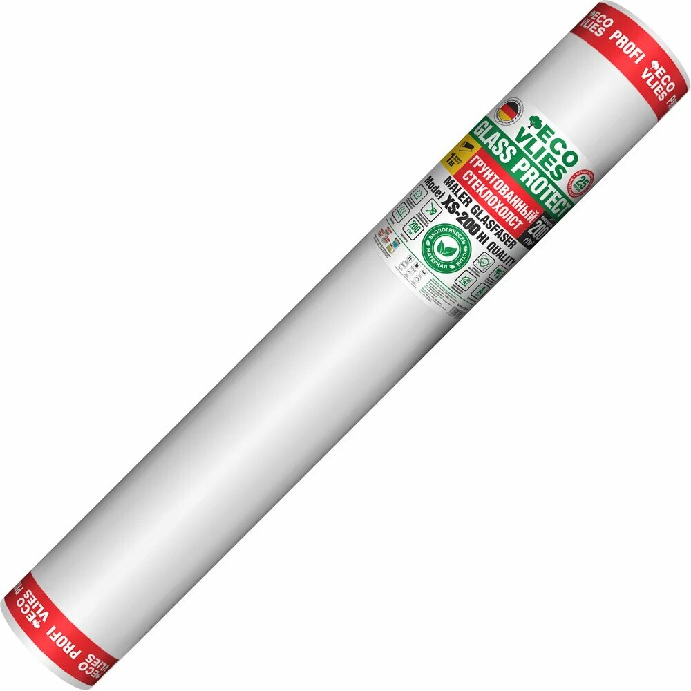 Малярный стеклохолст Ecovlies Glass Protect XS200 грунтованный 