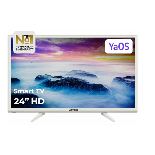 Телевизор Hartens HTY-24H06W-VZ 24" HD, белый