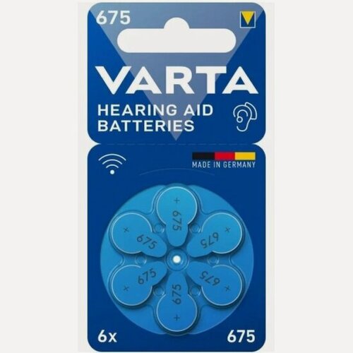 Изображение товара Элемент питания Varta Hearing Aid 675 бл 6
