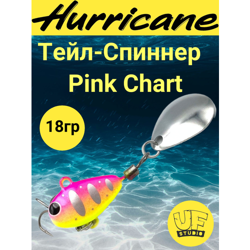 Тейл-Спиннер Uf-Studio HURRICANE Pink Chart 18g