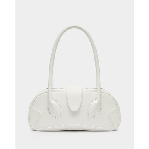 Сумка багет ARNY PRAHT, фактура гладкая, milk