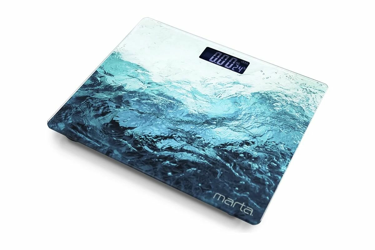 Напольные диагностические весы MARTA MT-SC1696 море, LCD, умные с Bluetooth 38280
