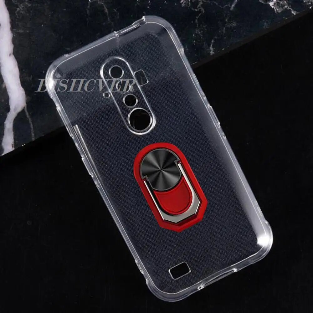 Ударопрочный кольцевой держатель для Ulefone Armor X8 5,7 дюймов 2020 дюймов Ulefone Armor X8i чехол, мягкий силиконовый защитный чехол из ТПУ — фото 1