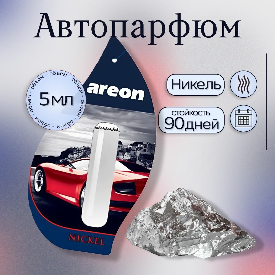 Ароматизатор автомобильный Ареон "Никель" (Nickel)