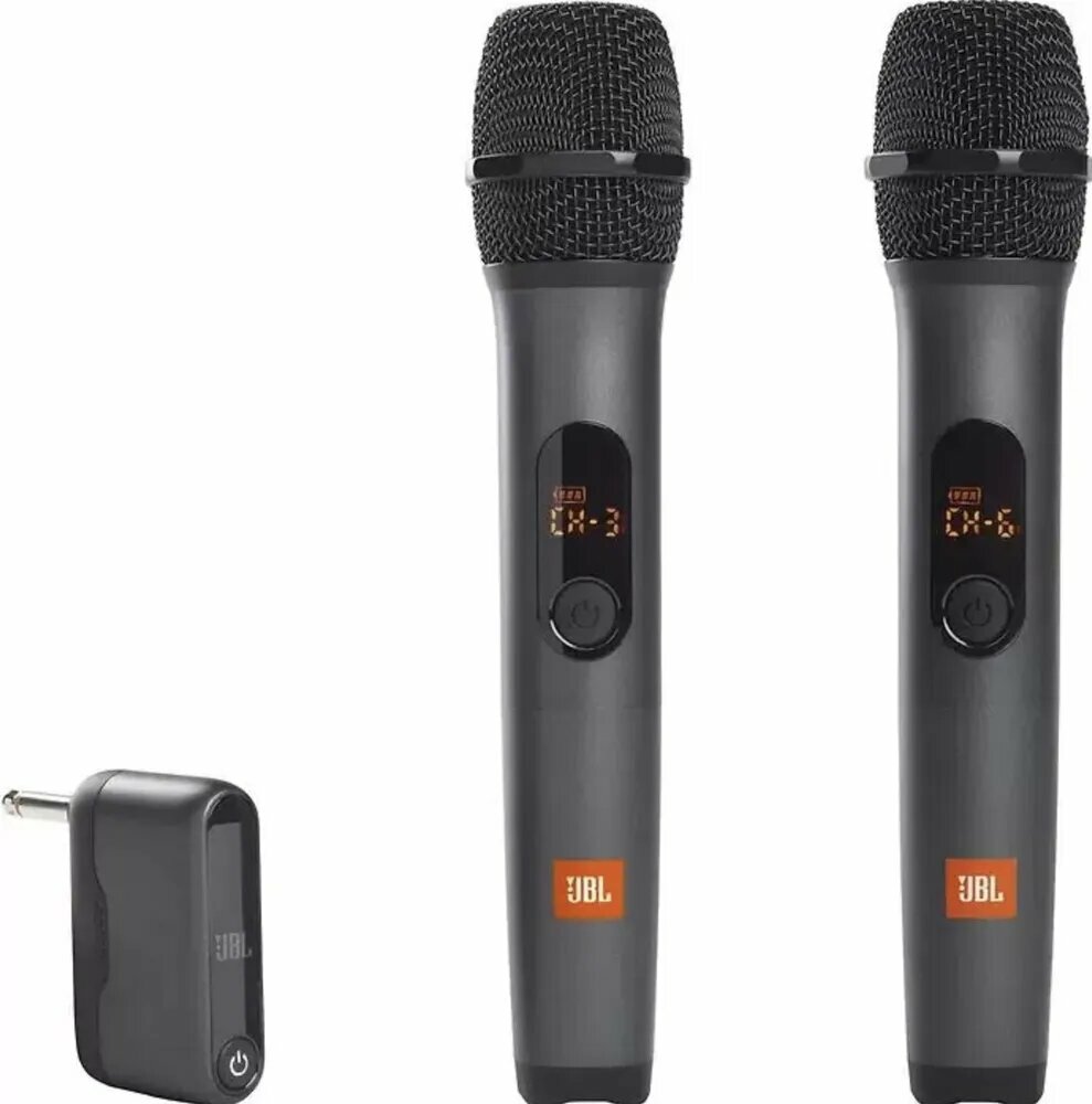 Микрофоны JBL MicrophoneSet, для живого вокала, ветрозащита, черный