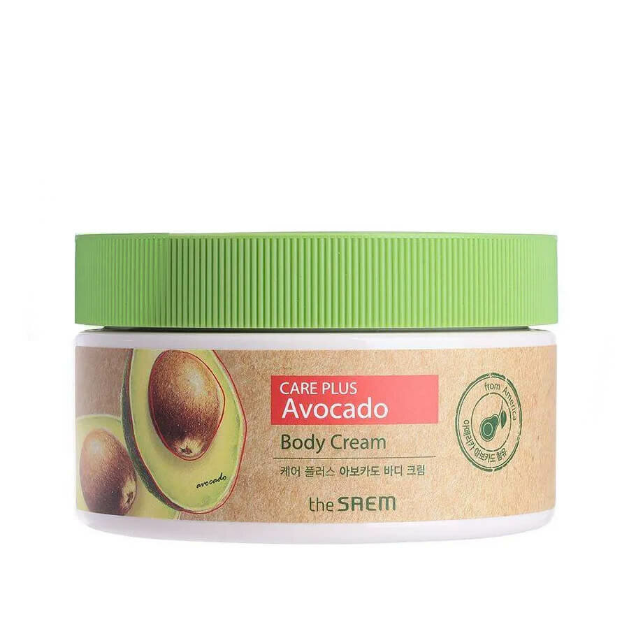 Питательный крем для тела с экстрактом авокадо The Saem Care Plus Avocado Body Cream