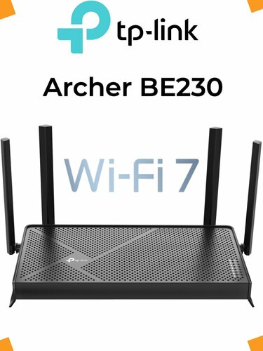Wi-Fi роутер TP-LINK Archer BE230 Dual-Band WiFi 7 BE3600 EU V 2.0