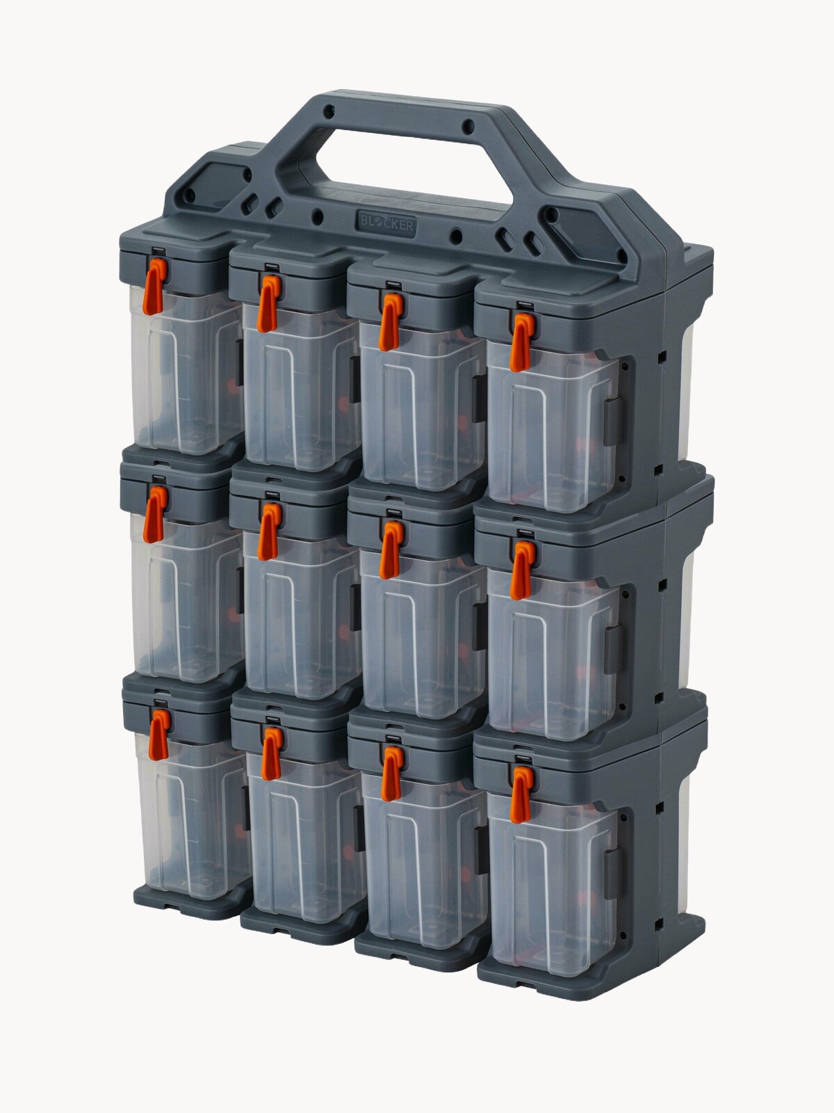 Органайзер для мелочей Blocker Expert 24 модуля серо-свинцовый/оранжевый