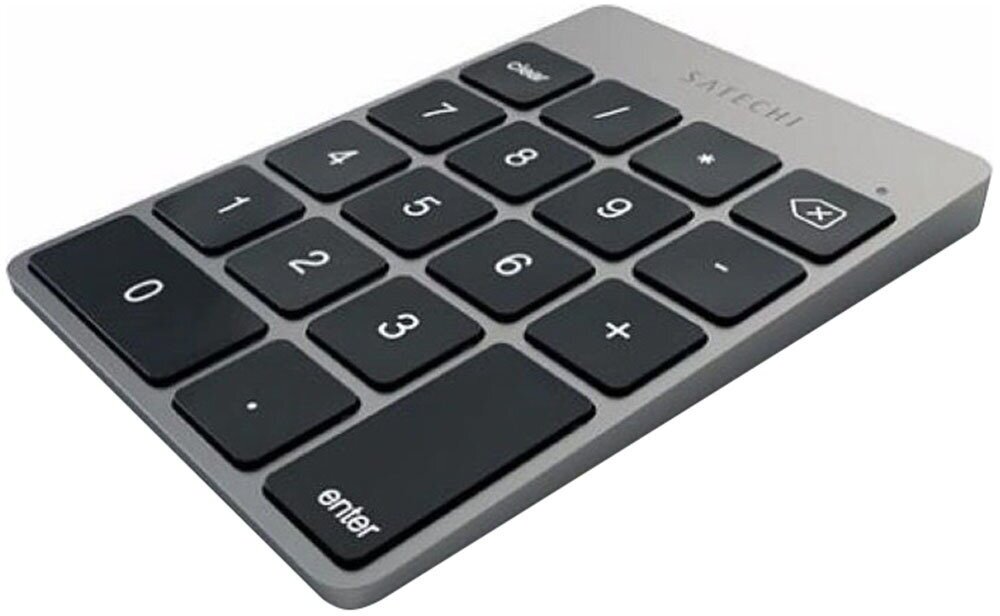 Беспроводной цифровой блок клавиатуры Satechi Aluminum Slim Keypad Numpad Серый космос (ST-SALKPM)