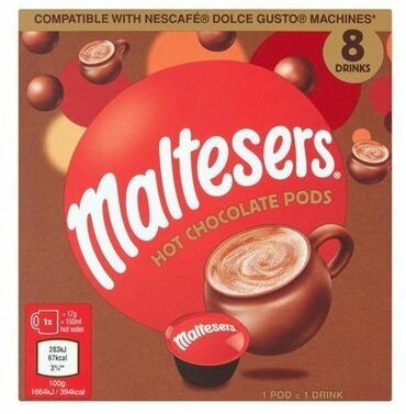 Горячий шоколад Maltesers Капсула, 8 капсул х 17 г