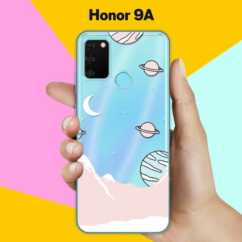 Силиконовый чехол Горы и планеты на Honor 9A силиконовый чехол планеты шарики на honor 9a