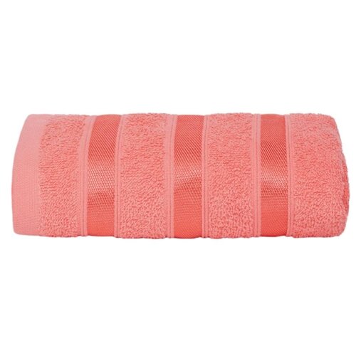 фото Полотенце махровое "всё себе"; коралловый, размер 70 х 130
