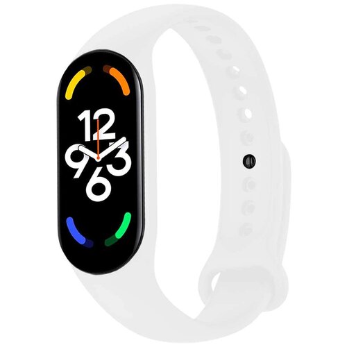 Силиконовый ремешок для Xiaomi Mi Band 7 белый