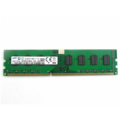 Оперативная память Samsung DDR3 8 ГБ 1600 DIMM 2Rx8 PC3-12800U-11-11-B1 - 1 шт.