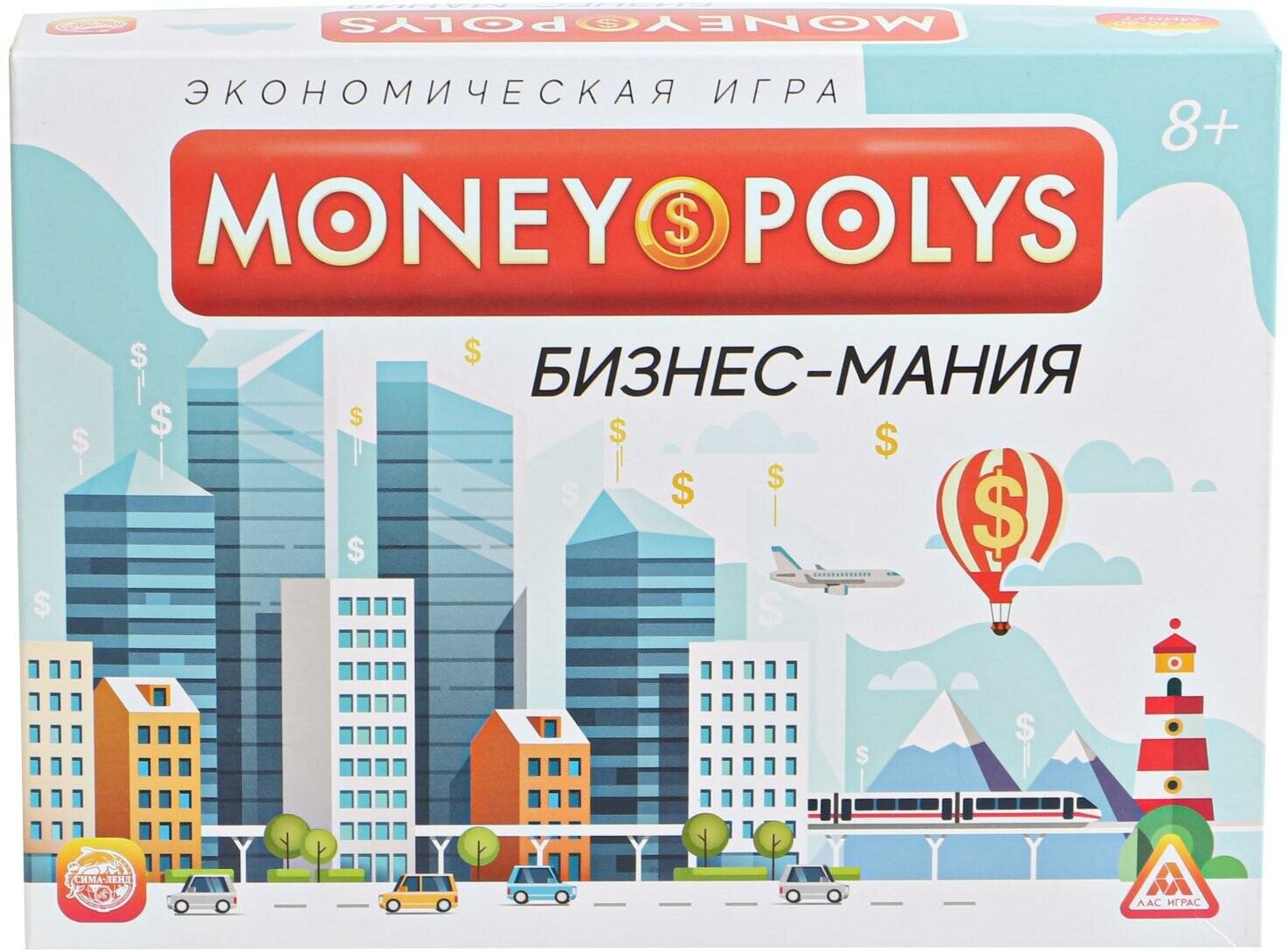 Экономическая игра "Money Polys. Бизнес мания", 8+