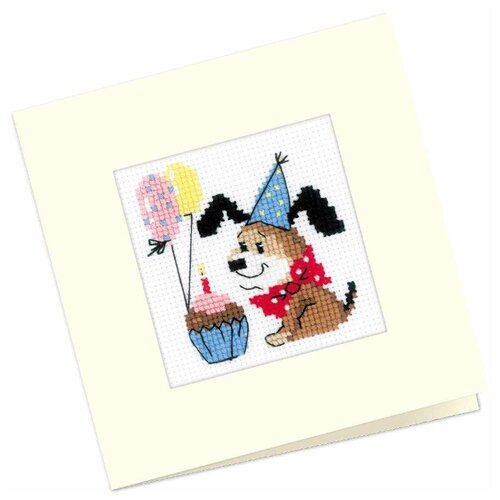 фото Риолис набор для вышивания 1601ас с днем рождения - открытка