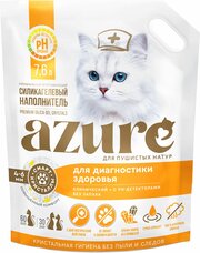 Наполнитель Azure для кошачьего туалета силикагелевый, впитывающий, кристаллический, для диагностирования здоровья, с ph-детекторами, без запаха 7,6 л.