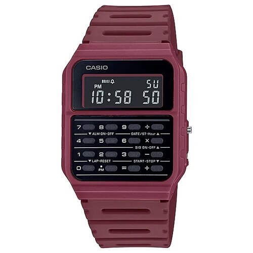 Наручные часы CASIO Vintage CA-53WF-4B, коричневый, красный наручные часы casio ca 53wf 1b черный