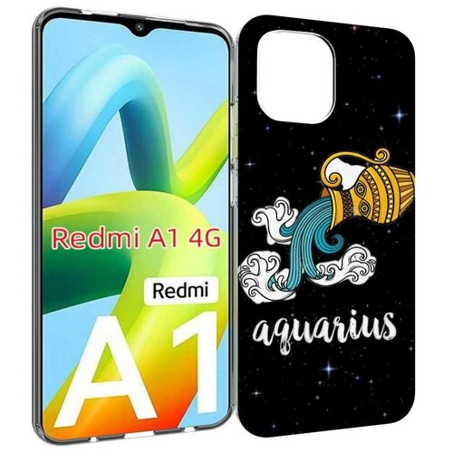 Чехол MyPads знак зодиака водолей 2 для Xiaomi Redmi A1 задняя-панель-накладка-бампер