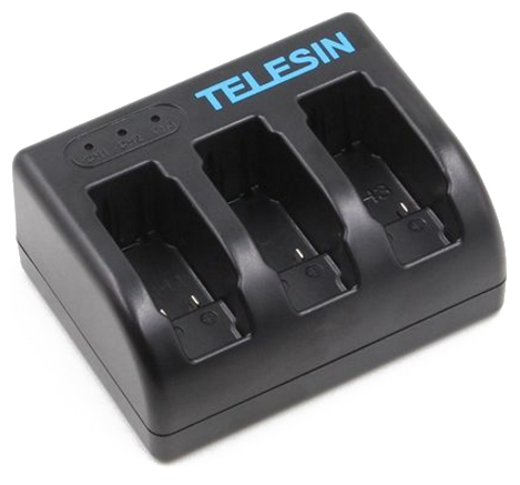 Зарядное устройство Telesin на 3 аккумулятора фото 1