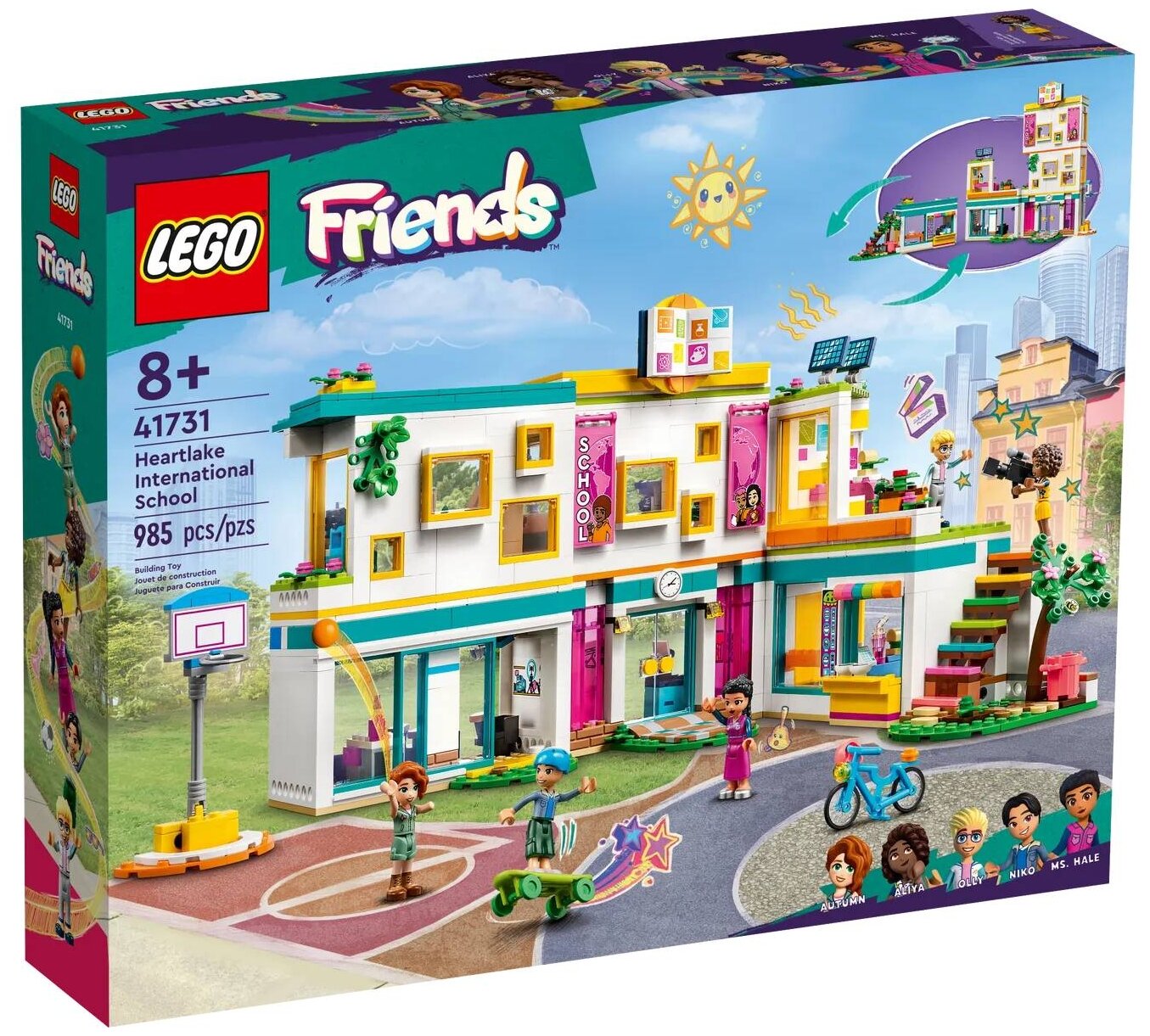 Конструктор LEGO Friends 41731 Международная школа Хартлейк, 985 дет.