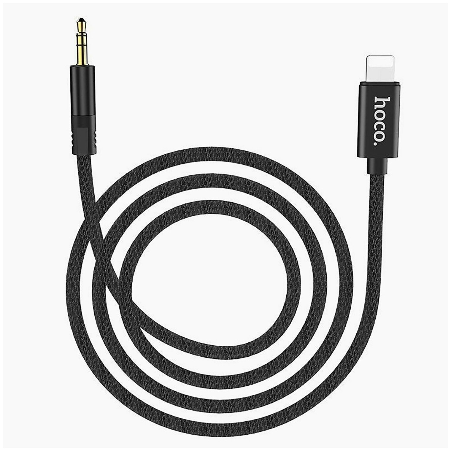 Адаптер Hoco UPA13 Sound Source Lightning - 3.5 Audio Cable Black (6957531096375) - фото №12