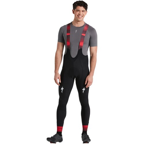 Велорейтузы Specialized Factory Racing SL Expert Thermal Bib Tights Black Red XL