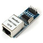 Сетевой модуль ENC28J60 (мини-версия) с интерфейсом SPI & плата -порт Ethernet mini RJ-45 - изображение