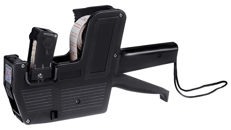 Этикет-пистолет OfficeSpace (21x12мм) 1-строчный, 8 знаков, черный (PL_39561)
