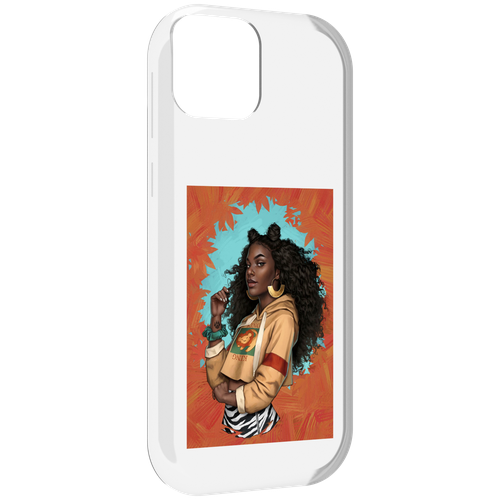 Чехол MyPads темная-девушка женский для UleFone Note 6 / Note 6T / Note 6P задняя-панель-накладка-бампер