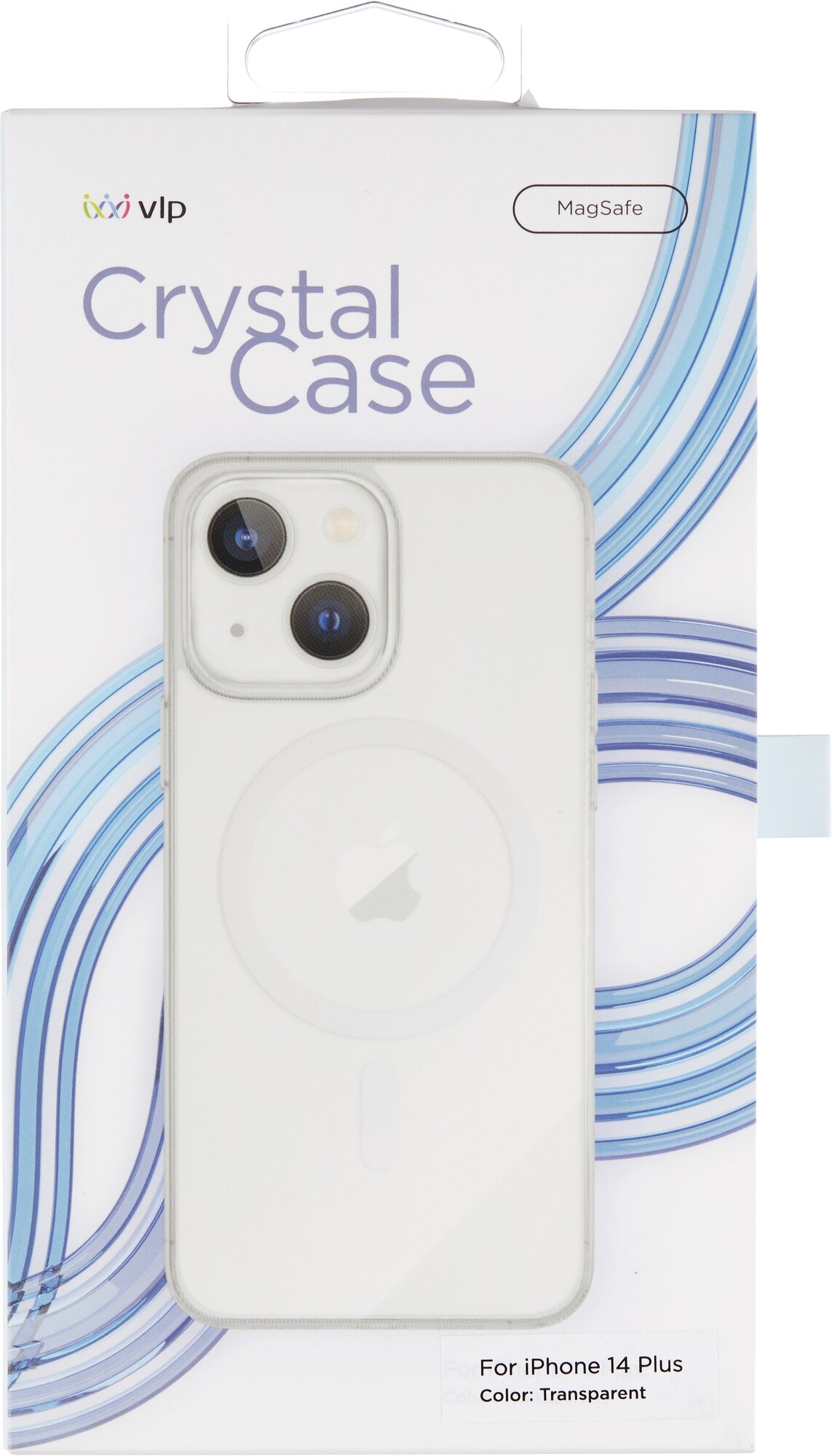 Чехол защитный VLP Crystal case with MagSafe для iPhone 14 Plus, прозрачный - фото №2