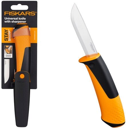 Нож универсальный с точилкой FISKARS (1023618)