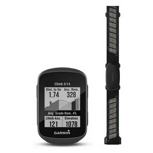 фото Велокомпьютер garmin edge 130 plus bundle, 010-02385-11 (с датчиком чсс)