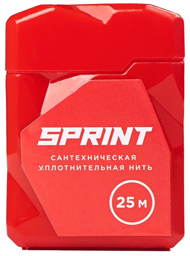 Уплотнительная сантехническая нить Sprint 25 м бокс, блистер — фото 1