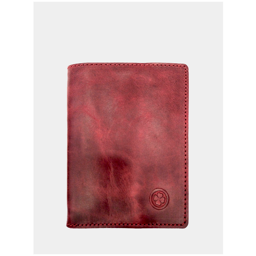 Обложка для паспорта LuckyClovery, бордовый