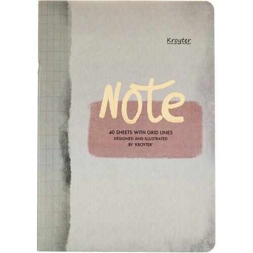 Бизнес-тетрадь KroyterА4-,40л,185х255, линия, сшивка, тонир. бл.70гр Офис 00064