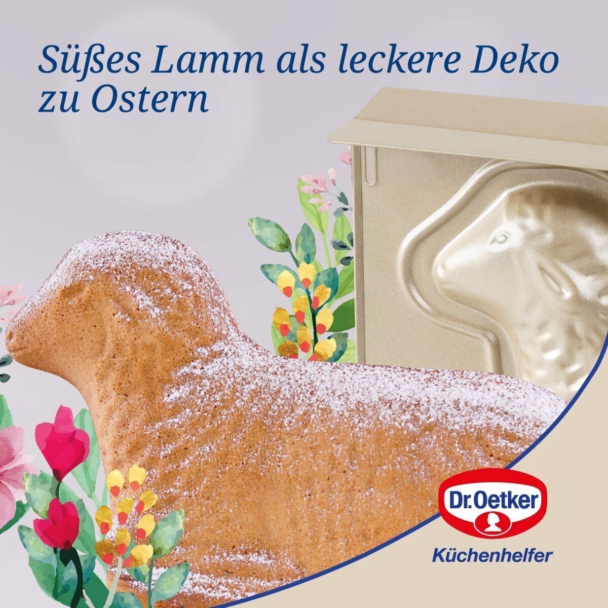 Форма для выпечки 3d Dr.OETKER Пасхальный Барашек, 900 мл, форма для объемной выпечки, форма ягнёнок, жаропрочная форма, овечка - фотография № 6