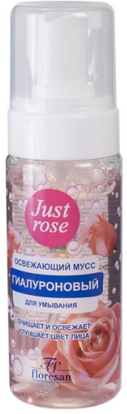 Floresan Освежающий Гиалуроновый мусс для умывания Roze 150 мл