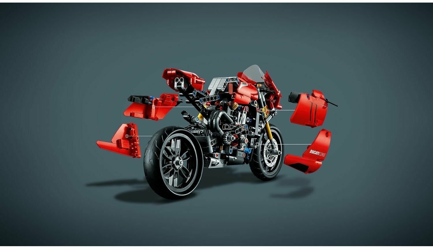 Конструктор LEGO Technic Ducati Panigale V4 R, 646 деталей (42107) - фото №4