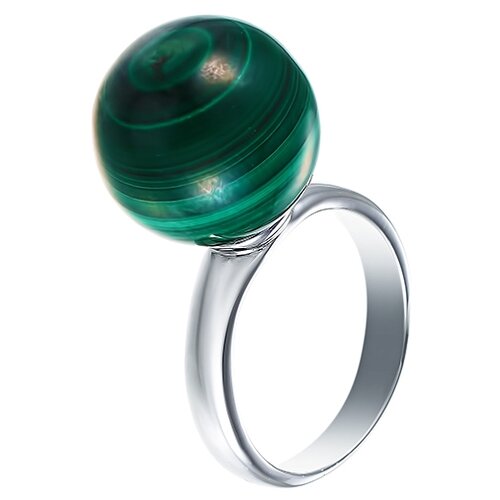 фото Element47 кольцо из серебра 925 пробы с малахитами mr1821_ko_mh_001_wg, размер 17