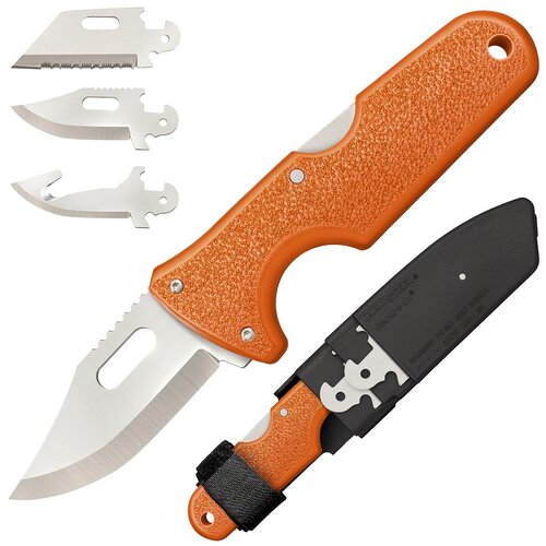 Нож складной Cold Steel 40AL Click N Cut Hunters оранжевый нож cold steel click n cut slock master skinner 3 клинка 420j2 abs cs 40at