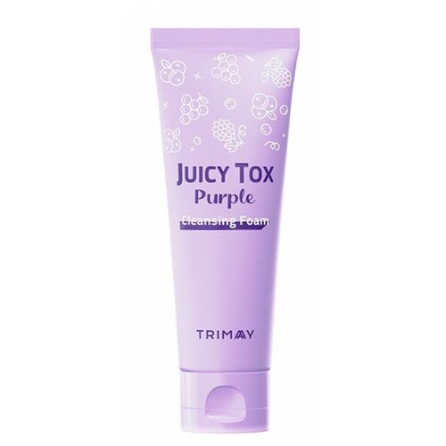 Фруктовая пенка для умывания Trimay Juicy Tox Purple Cleansing Foam 120 мл