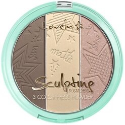 Lovely Палетка для скульптурирования лица Sculpting Powder, 01